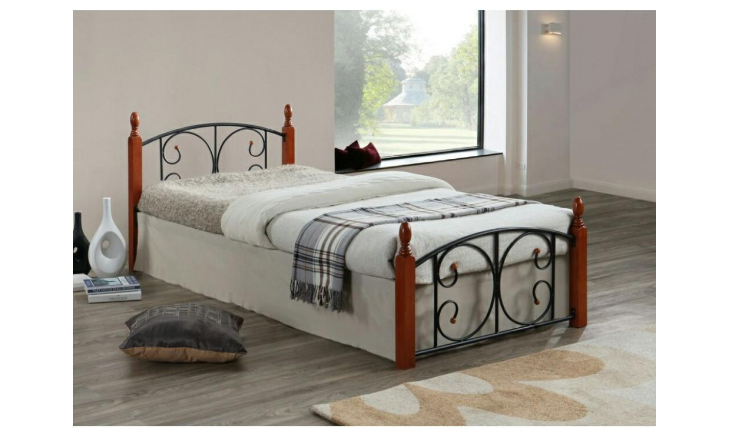 Кровать Lara  Лара MK-5220-RO односпальная 90х200 см
