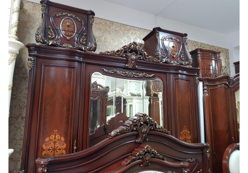 Шкаф 5-ти дверный  Лероз  (орех)