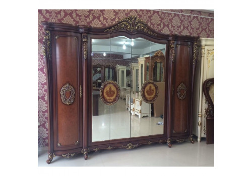 Спальня  Лорана  LORANA с 6-дверным шкафом, орех 6157