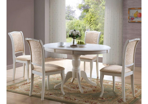 Стол Olivia MK-1254-BW обеденный раскладной