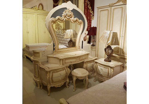 Спальня МИЛАНА MILANA 3886, с 4-дверным шкафом, слоновая кость