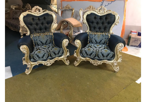 Комплект мягкой мебели ПАЙТАХТ PAYTAKHT, золото, ткань - темная