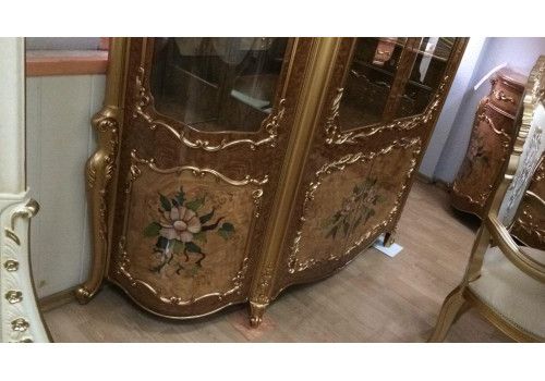 Столовая  Сафия SAFIA 5116 , с 4-дверной витриной, светлый орех