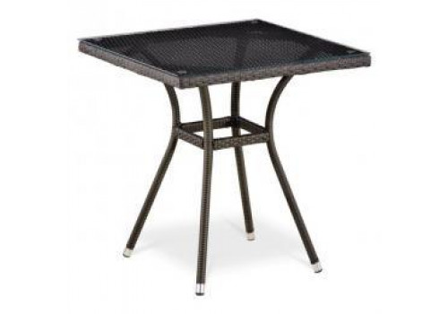 Плетеный стол T282BNT-W53-70x70 Brown