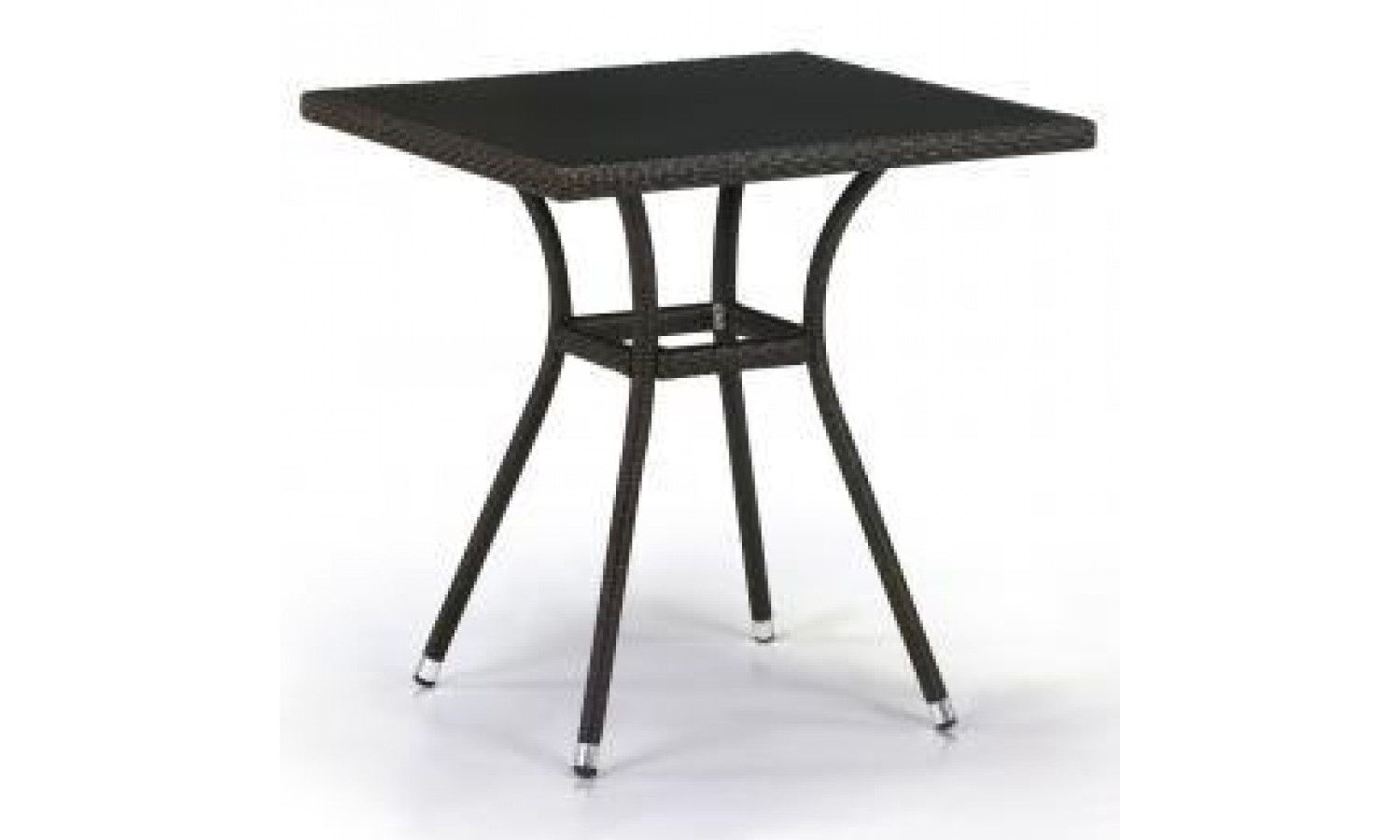 Плетеный стол T282BNS-W53-70x70 Brown