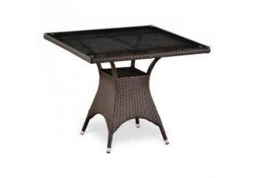 Плетеный стол T220BBT-W52-90x90 Brown