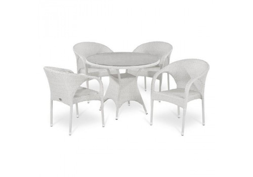 Комплект плетеной мебели T220CW/Y290W-W2 White 4Pcs