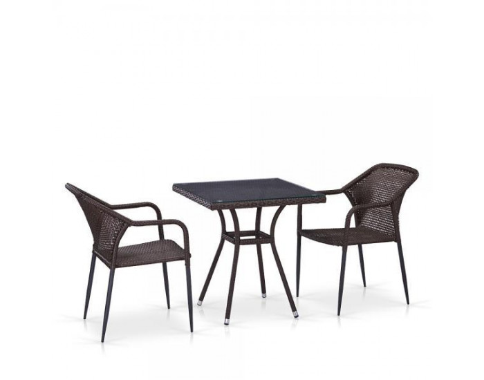 Комплект мебели из иск. ротанга T282BNT/Y35B-W2390 Brown (2+1)