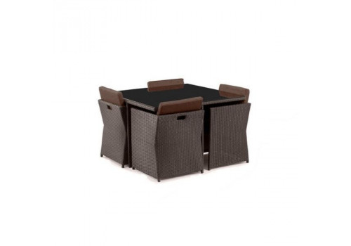 Комплект плетеной мебели T300A/Y300A-W53 Brown 4Pcs