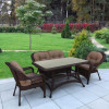 Комплект плетеной мебели T130Br/LV520BB-Brown/Beige