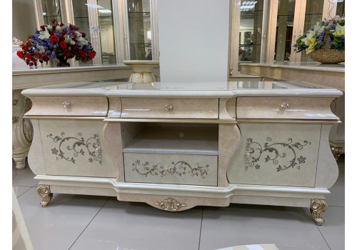 Гостиная  Теодора TEODORA 3868 , с 2-дверной витриной, беж