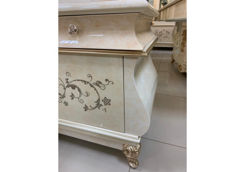 Гостиная  Теодора TEODORA 3868 , с 2-дверной витриной, беж