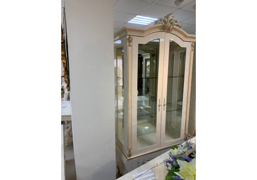 Гостиная  Теодора TEODORA 3868 , с 2-дверной витриной, беж