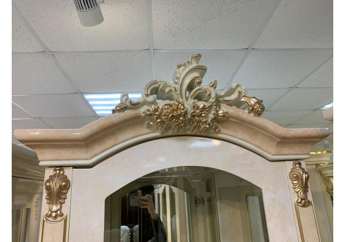 Гостиная  Теодора TEODORA 3868 , с 2-дверной витриной, беж