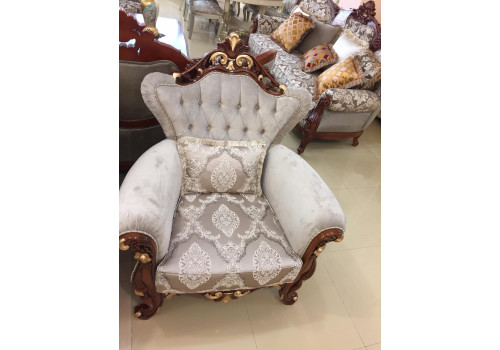 Комплект мягкой мебели ТУГРА TUGRA, орех с золотом