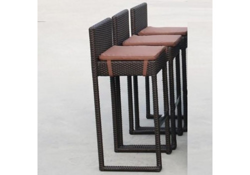 Плетеный барный стул Y390A-W63 Brown