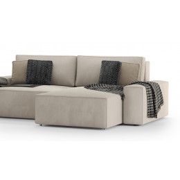 Диван Босс модульный двухместный с оттоманкой VELUTTO 018