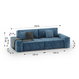 Диван Босс  2-х модульный прямой 002