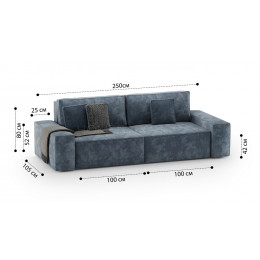 Диван Босс 2-х модульный прямой 005