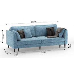 Диван  Мэдисон прямой Hope 010