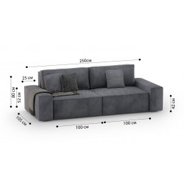 Диван Босс 2-х модульный прямой 010