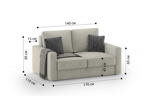 Диван  Бруно Velvet Lux 045