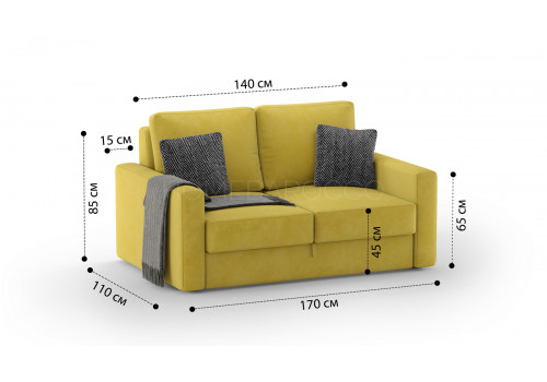 Диван  Бруно Velvet Lux 083