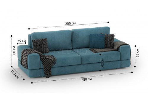 Диван  Даллас Евро прямой TESLA 009