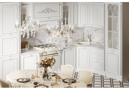 Кухня модульная Монако (угловая) 3,75/2,25.