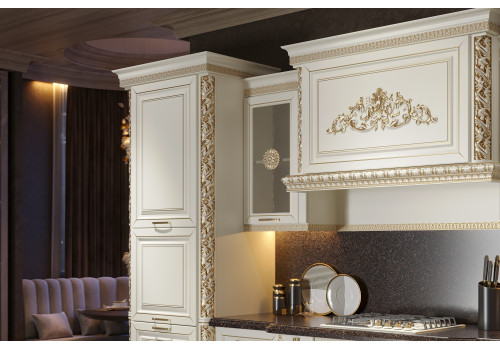 Набор кухонный Эмилия  прямая 3,83 Крем, Золото