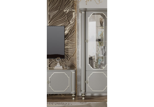 Гостиная Мария платина серая