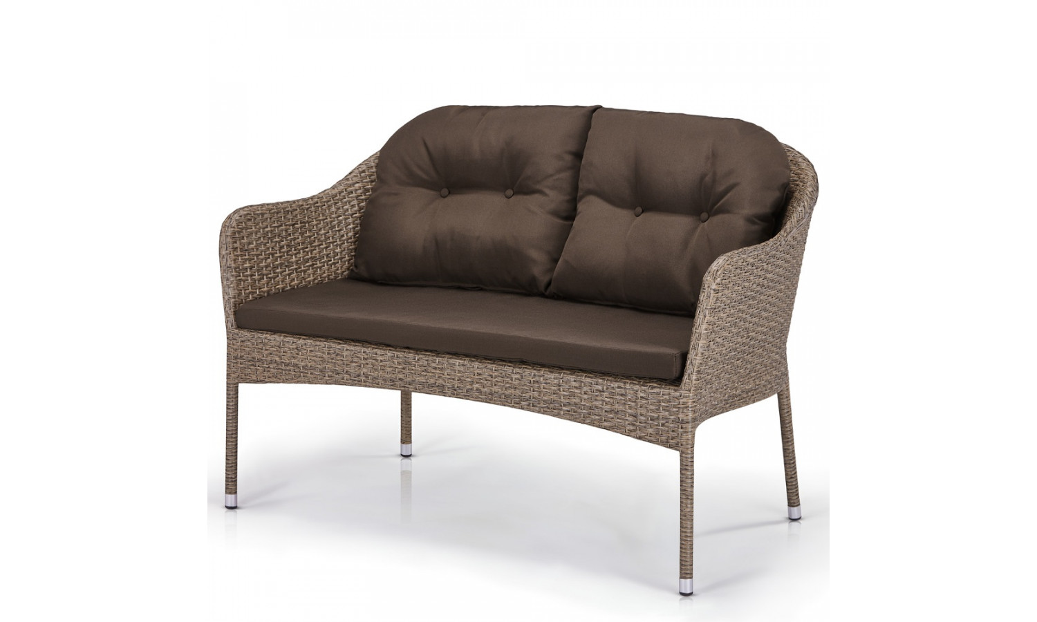 Плетеный диван S54B-W56 Light brown