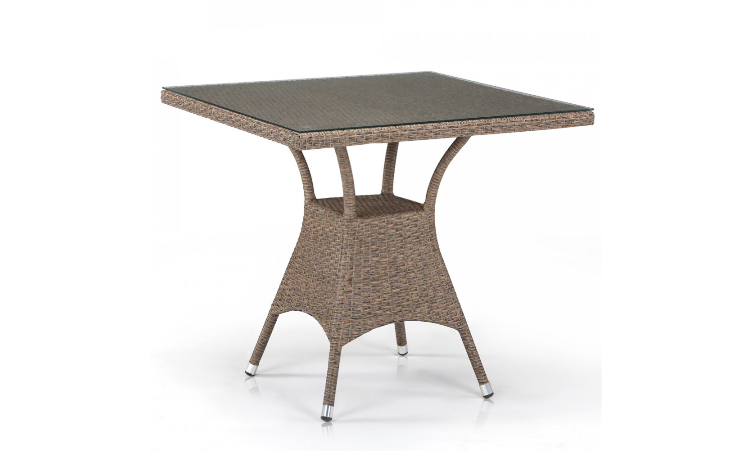 Плетеный стол T197BT-W56-80x80 Light brown