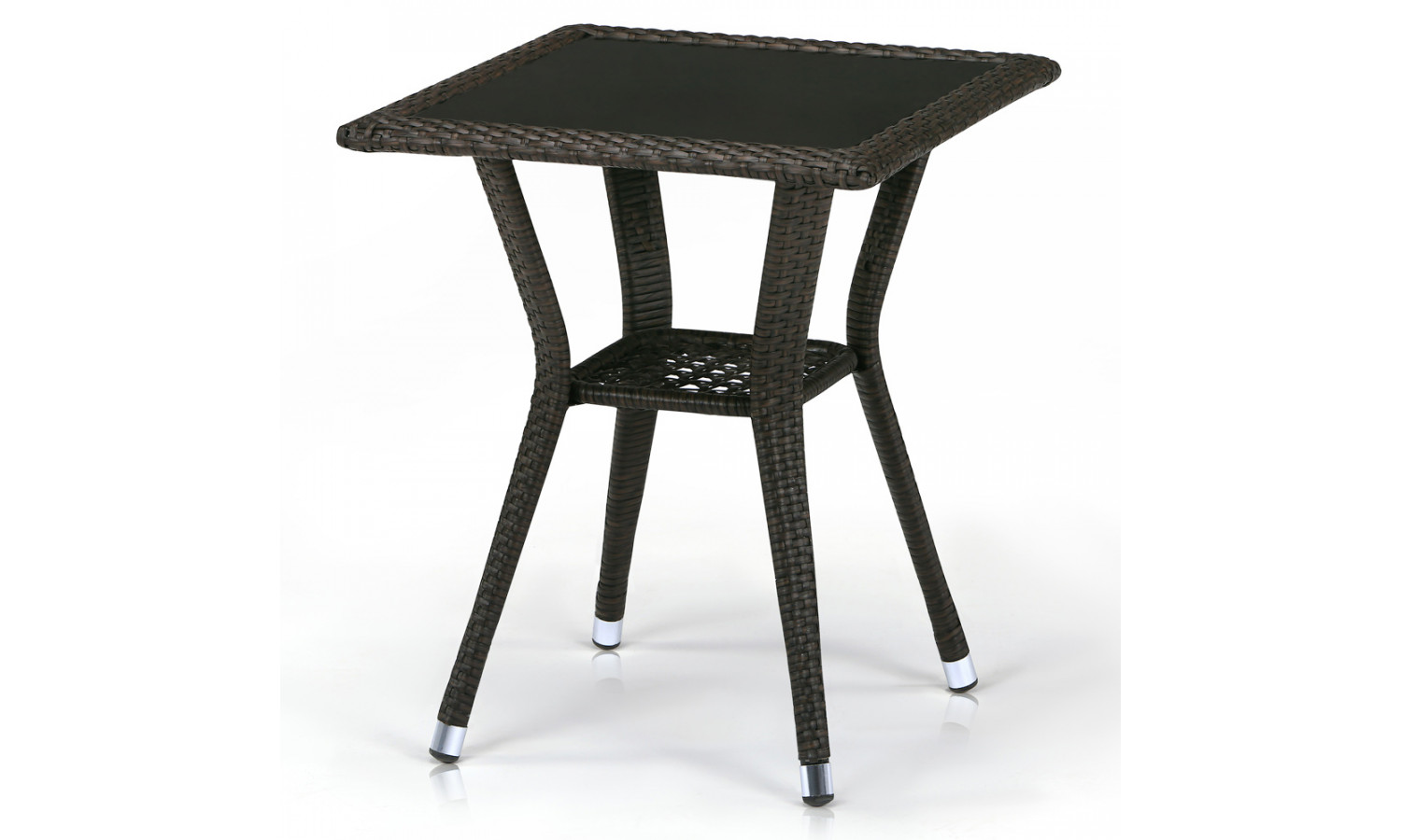Плетеный стол T25-W53-50x50 Brown