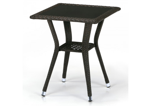 Плетеный стол T25-W53-50x50 Brown