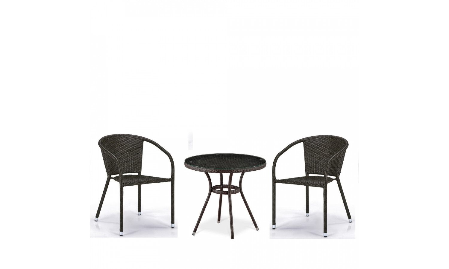 Комплект плетеной мебели T282ANT/Y137C-W53 Brown (2+1)
