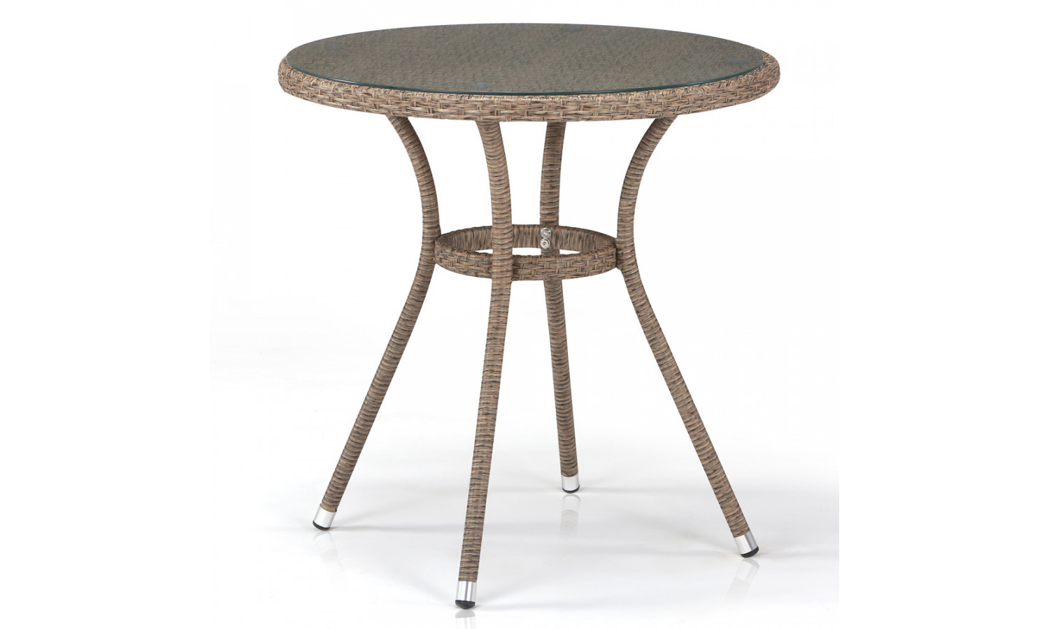 Плетеный стол T282ANT-W56-D72 Light Brown