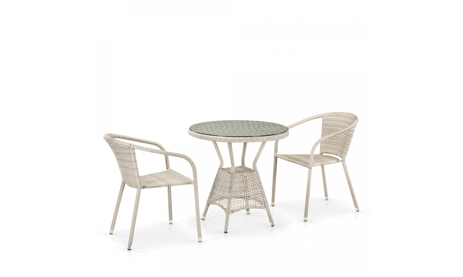 Комплект плетеной мебели T705ANT/Y137C-W85 2Pcs Latte
