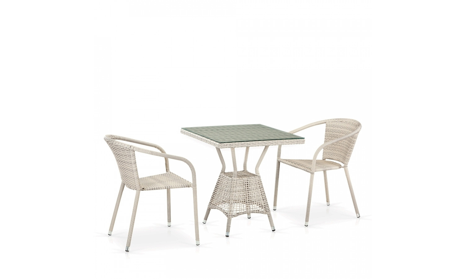Комплект плетеной мебели T706/Y137C-W85 2Pcs Latte