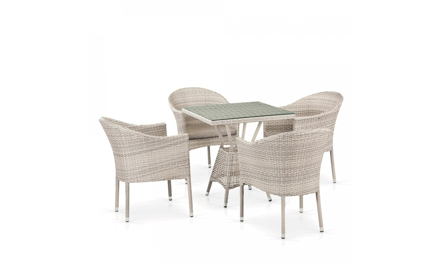 Комплект плетеной мебели T706/Y350-W85 4Pcs Latte