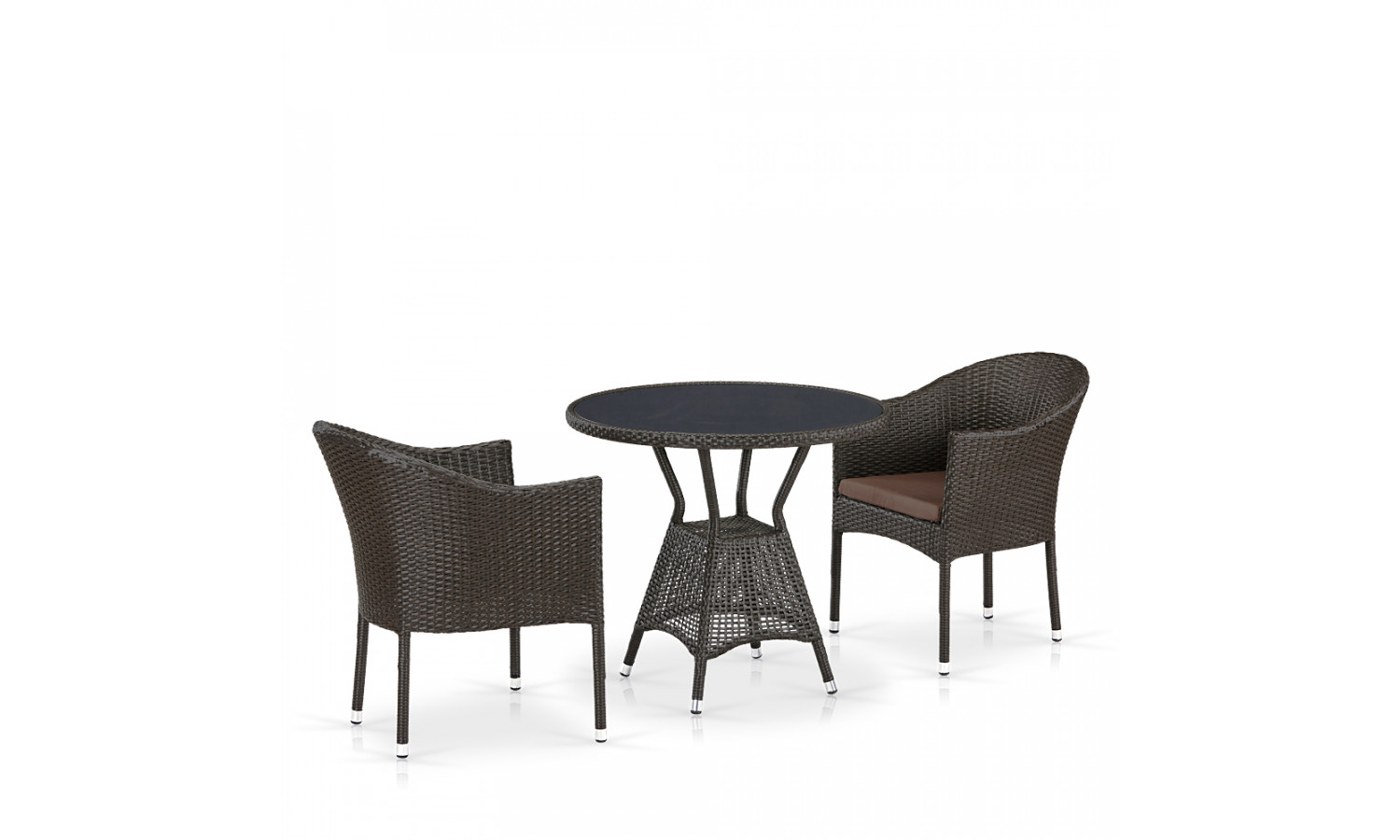 Комплект плетеной мебели T707ANS/Y350-W53 2Pcs Brown
