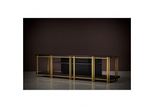 Тумба ТВ открытая Тоскана, Мореный Дуб