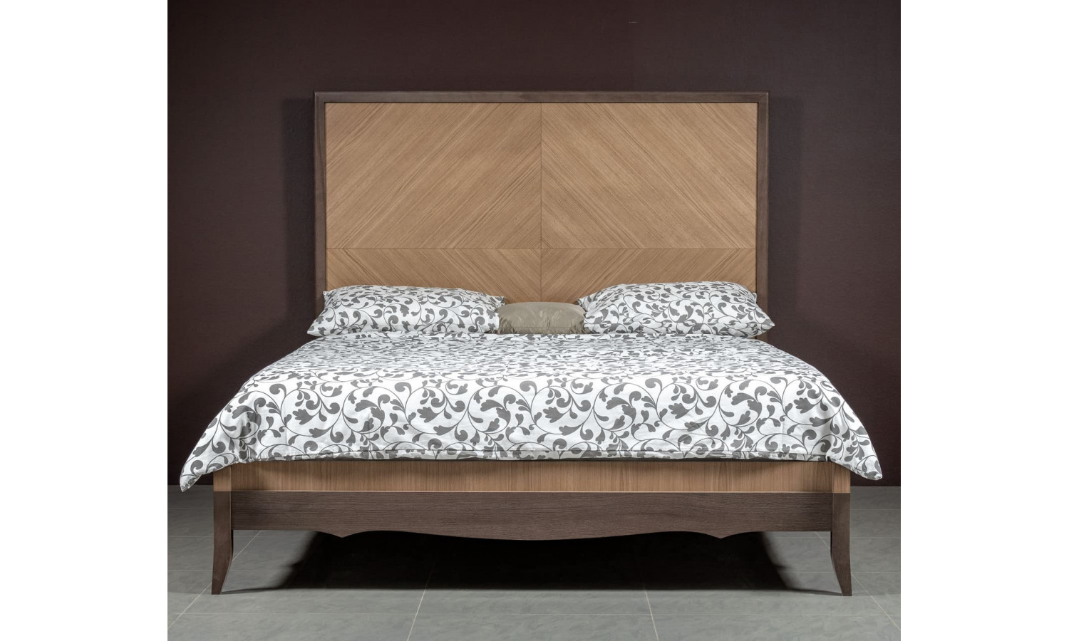 Кровать 160x200 Монте-Карло, Дуб медовый/Дуб серокоричневый