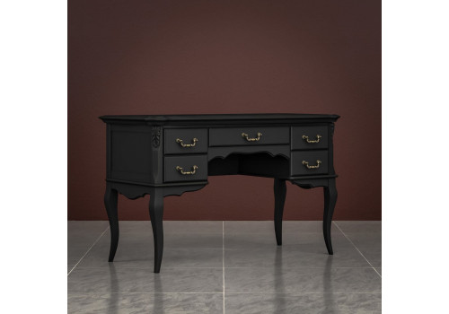 Стол письменный задняя стенка декор Тиволи, Черный