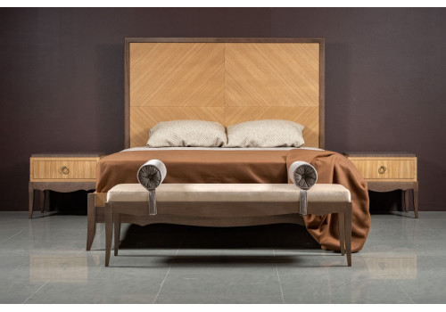 Кровать 160x200 Монте-Карло, Дуб медовый/Дуб серокоричневый