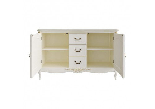 Комод 3 ящика+2 дверки Тиволи, Черный