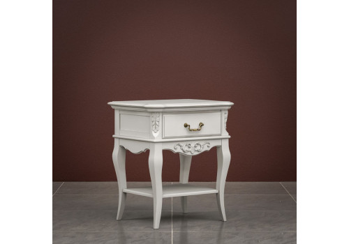 Тумба прикроватная 1 ящик Тиволи, Молочный
