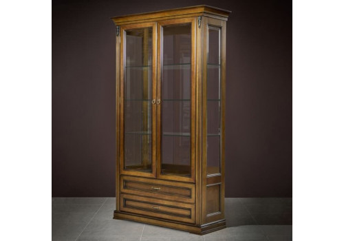 Витрина 2х дверная Палермо Орех