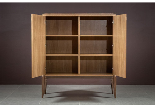 Комод высокий Барселона, Дуб медовый/Дуб серокоричневый