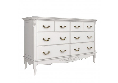 Комод 8 ящиков Тиволи, Молочный